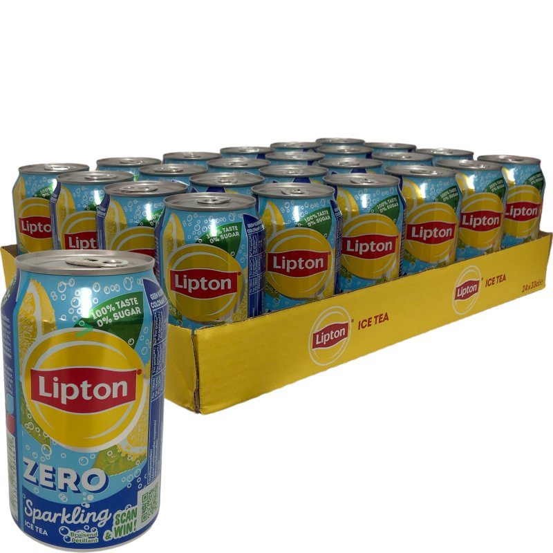 Lipton Ice Tea Sparkling Zero 24x0,33l Dosen (Eistee zuckerfrei)
