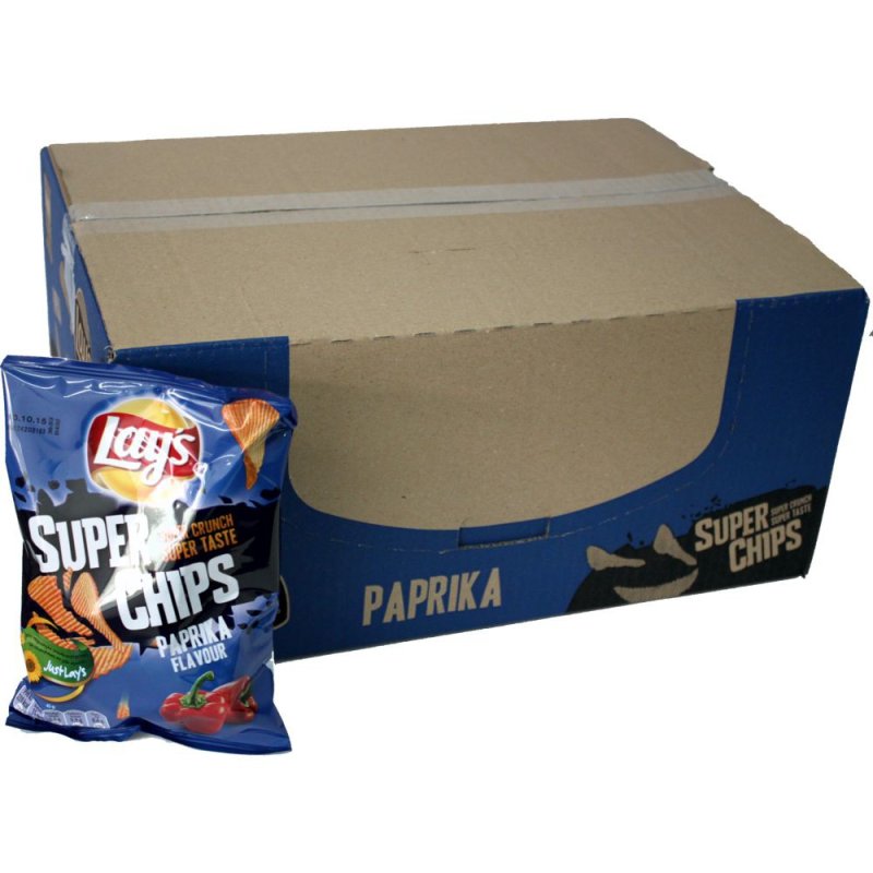 Lays Holland Super Chips Paprika 20 x 40g (Riffel Chips)
