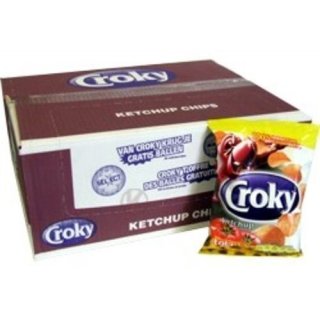 Croky Chips Gourmet  Ketchup, 20 x 45g