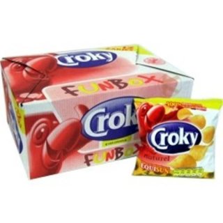 Croky Chips Gourmet Funbox Naturel, 12 x 25g
