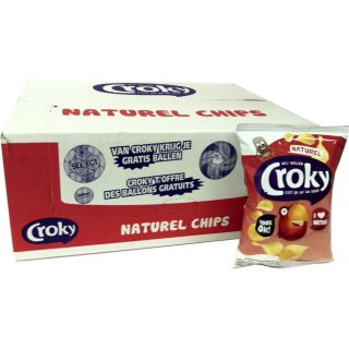 Croky Chips Gourmet  Naturel, 20 x 40g