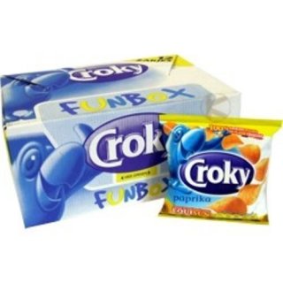 Croky Chips Gourmet Funbox Paprika, 12 x 25g