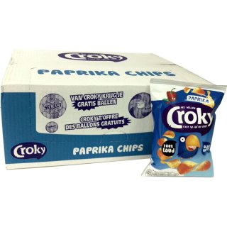 Croky Chips Gourmet Paprika (20x40g Beutel)