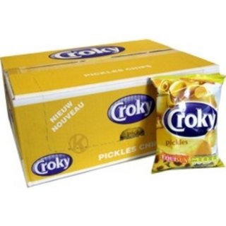 Croky Chips Gourmet  Pickles, 20 x 45g
