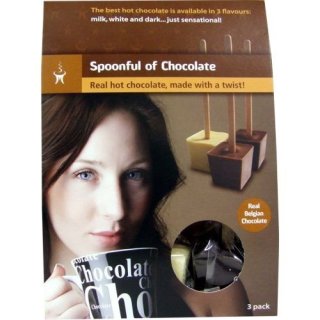 Spoonful of Chocolate 3x36g (3 Sorten Kakao: milk-white-dark)