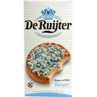 De Ruijter Streusel, Blau Weiße Muisjes 280g (Zuckerstreusel)