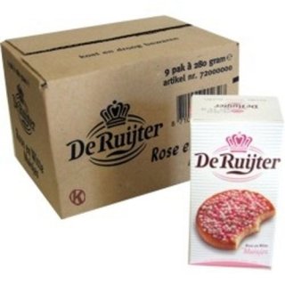 De Ruijter Streusel, Rosa Weiße Muisjes 9 x 280g (Zuckerstreusel)