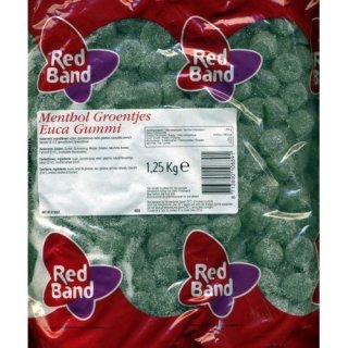 Red Band Menthol Groentjes 1,25kg (Eucalyptus Gummi)