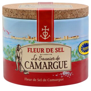 La Saunier de Camargue Fleur de Sel Meersalz (125g Dose)