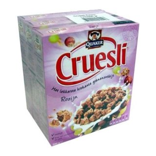 Quaker Müsli Cruesli  Rosinen 3 x 500g (Rozijn)
