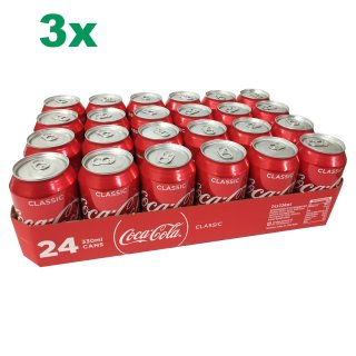 Coca Cola Original classic XXL-Paket (72x0,33l Dosen)