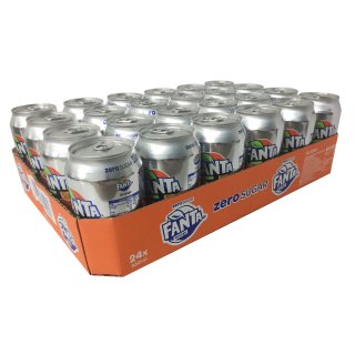Fanta Orange Zero sugar (24x0,33l Dosen) DK