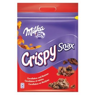 Milka Crispy Snax 150g (Cornflakes und Rosinen)