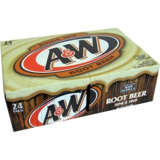 A&W Root Beer "Original" 24 x 0,355l Dose (US Import)