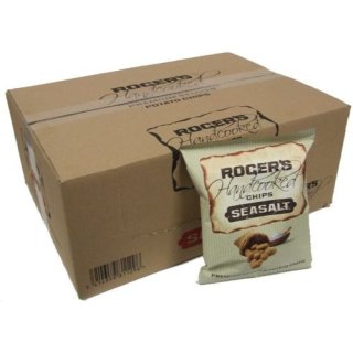 Rogers Handcooked Premium Chips Seasalt, 20 x 40g