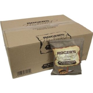 Rogers Handcooked Premium Chips Black Pepper & Seasalt 20 x 40g