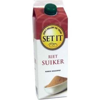 SET IT brauner Rohrzucker 750g (Riet Suiker)