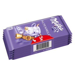 Milka Tafel Die Kleine 5er 5 X 40g