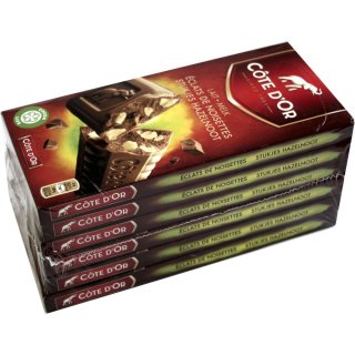 Côte dOr Schokolade Lait Eclats Noisettes 6x200g (Haselnüsse)