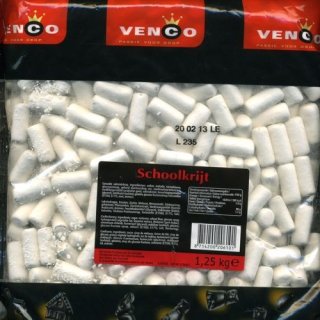 Venco Holland Lakritze Schoolkrijt 1,25kg (Minze-Anis)