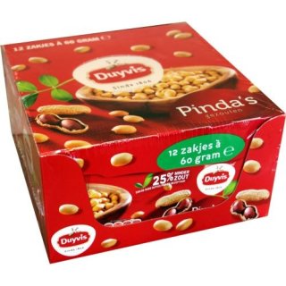 Duyvis Pindas gezouten 12 x 60g (ErdNüsse gesalzen)
