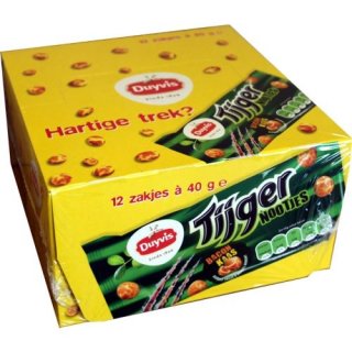 Duyvis Tijger Nootjes Bacon Kaas 12 x 40g (Bacon-Käse-Hülle)