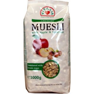 Heart of Health Vitalia Crunchy Müsli Apfel & Haselnuss 1000g