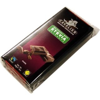 Stevia-Schokolade, Cavalier Belgian Chocolate "Dark" 3 x 85g