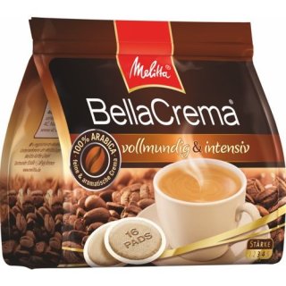 Melitta Kaffeepads BellaCrema vollmundig&intensiv (16 St Beutel)