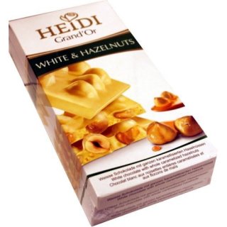 Heidi Premium Gourmet Schokoladentafel White & Hazelnuts 3 x 100g