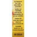 Teekanne Teefilter für jeweils 1 Liter (80 Stück)