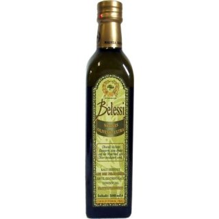 Belessi Natives Olivenöl Extra, 500ml Cholesterol frei (Import)