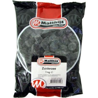 Matthijs Holland Lakritze Zuiderzee 1000g (süßes Lakritz)