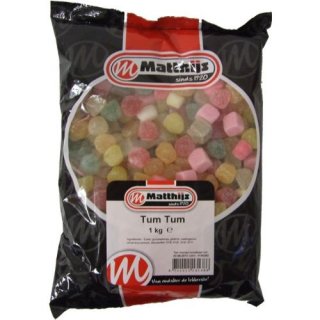 Matthijs Holland Lakritze Tum Tum 1000g (sortierte Drops)