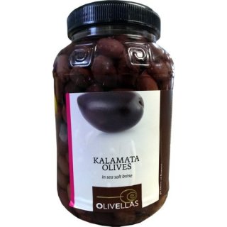 Oliven Jumbo Kalamata Abtropfgewicht 1000g, Nettogewicht 1800g (Import)