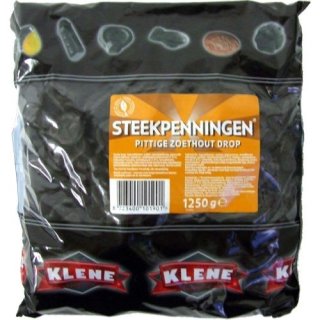 Klene Holland Lakritze Steekpenningen 1,25kg (Würzige Lakritz-Drops)