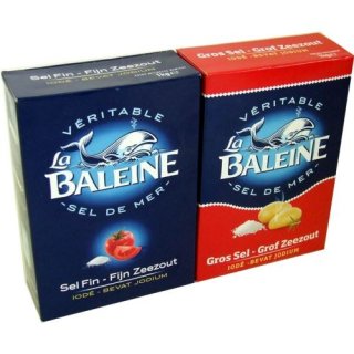 La Baleine Sel de Mer Gros & Fin 2 x 1000g (Meersalz grob & fein)