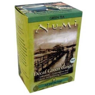 Numi Teebeutel Organic Teebeutel Decaf Green Ginger 16 Btl. (entkoffeinierter grüner Ingwer)