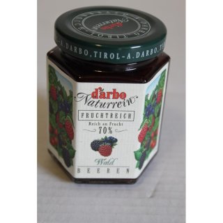 Darbo Naturrein Fruchtreich Konfitüre Waldbeer (200g Glas)
