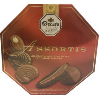 Droste Schokoladen-Pralinen Assortis 200g (Vollmilch & Zartbitterschokolade)