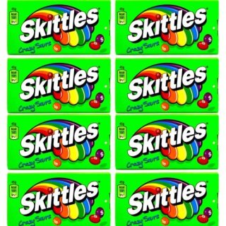 Skittles Kaudragees  Crazy Sours 8 x 45g