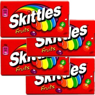 Skittles Kaudragees  "Fruits" 4 x 45g