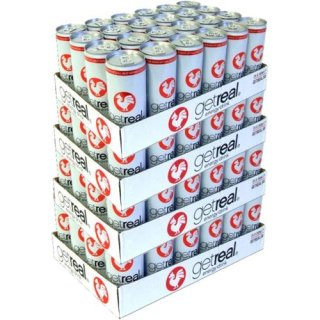 GetReal Energy Drink Sugarfree 96 x 0,25l Dose (Zuckerfrei, Get Real)