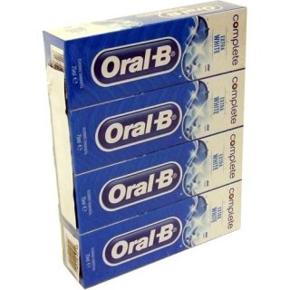 Oral-B Complete Zahncreme Minze 4 x 75ml (Zahnpasta Extra White)