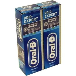 Oral-B Pro Expert Zahncreme Minze 2 x 75ml (Zahnpasta Tiefenrein)
