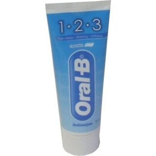 Oral-B Pro 1-2-3 Fresh Minze 75ml (Zahnpasta Karies-Schutz, Whitening & frischen Atem)