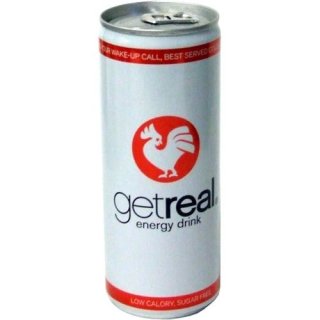 GetReal Energy Drink Sugarfree 0,25l Dose (Zuckerfrei, Get Real)