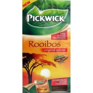 Pickwick Teebeutel Rooibos 25 Beutel á 1,5g, einzeln in Folie verpackt