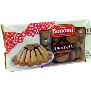 Forno Bonomi Amaretti 200g (italienisches Kaffee-Gebäck mit Aprikosenkernen)