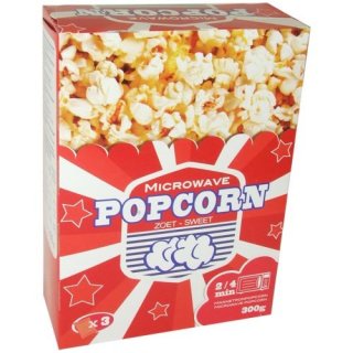 Mikrowellen Popcorn süß, 300g (Microwave Popcorn Zoet)